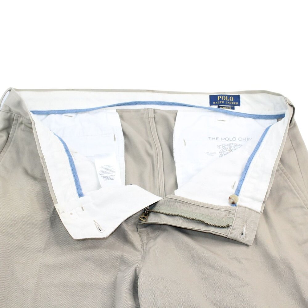 Polo Ralph Lauren Mens Sz 32X29 Stretch Classic Fit Flat Chino Light Tan Pants - Picture 9 of 16